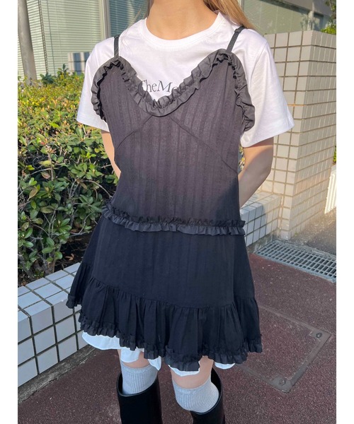 WC（ダブル シー）の「フリルデザインミニワンピース（ワンピース・レディース・ホワイト/ブラック・FREE）」の18枚目の写真