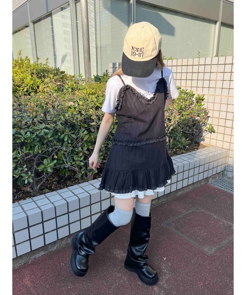 WC（ダブル シー）の「フリルデザインミニワンピース（ワンピース・レディース・ホワイト/ブラック・FREE）」の20枚目の写真