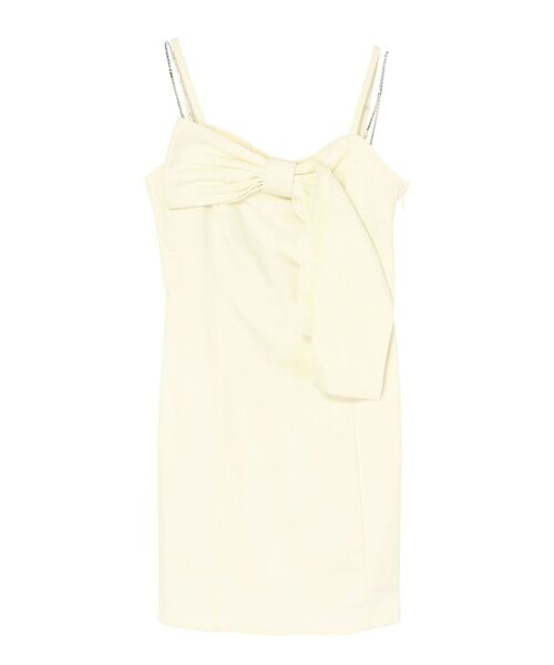 EATME(イートミー)の「ストーンストラップリボンワンピース(ワンピース・レディース・ピンク/ブラック/アイボリー/ブルー・MEDIUM/SMALL)」の2枚目の写真