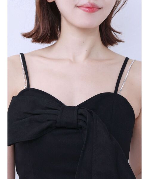 EATME(イートミー)の「ストーンストラップリボンワンピース(ワンピース・レディース・ピンク/ブラック/アイボリー/ブルー・MEDIUM/SMALL)」の20枚目の写真