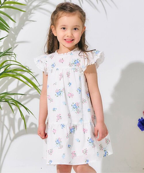 セール】【リンク/ジュニア対応】フラワーブーケワンピース＿アプレレ