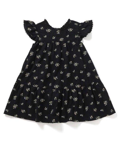 apres les cours（アプレレクール）の「【リンク/ジュニア対応】フラワーブーケワンピース＿アプレレクールマシェリ（ワンピース・キッズ・ブラック/アイボリー・80/90/100/110/120/130/140）」の11枚目の写真