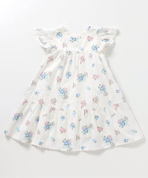 apres les cours（アプレレクール）の「【リンク/ジュニア対応】フラワーブーケワンピース＿アプレレクールマシェリ（ワンピース・キッズ・ブラック/アイボリー・80/90/100/110/120/130/140）」の12枚目の写真