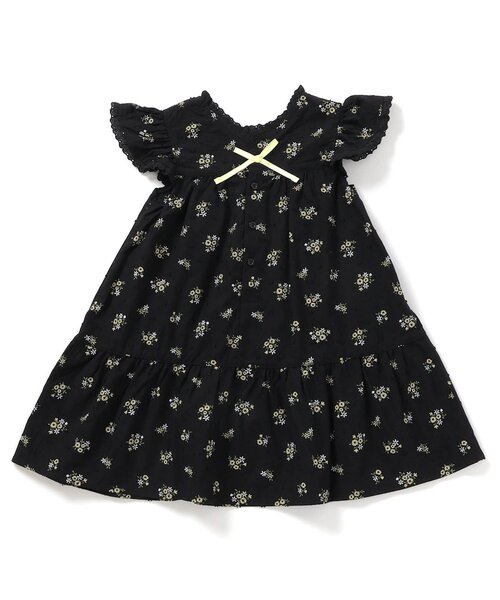 apres les cours（アプレレクール）の「【リンク/ジュニア対応】フラワーブーケワンピース＿アプレレクールマシェリ（ワンピース・キッズ・ブラック/アイボリー・80/90/100/110/120/130/140）」の13枚目の写真