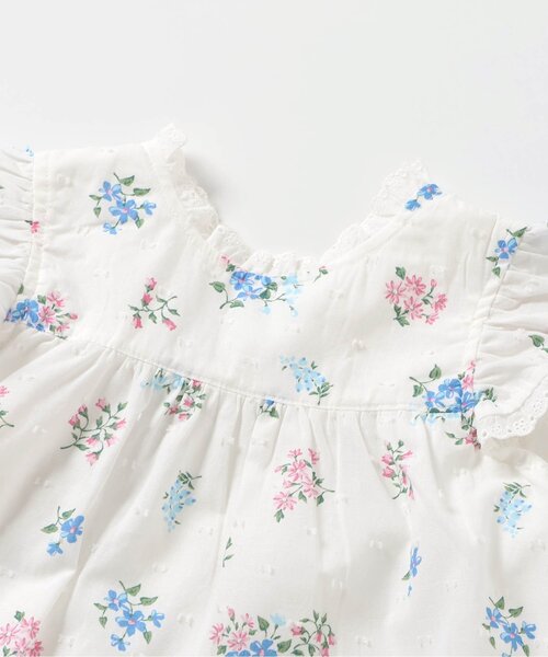 apres les cours（アプレレクール）の「【リンク/ジュニア対応】フラワーブーケワンピース＿アプレレクールマシェリ（ワンピース・キッズ・ブラック/アイボリー・80/90/100/110/120/130/140）」の15枚目の写真