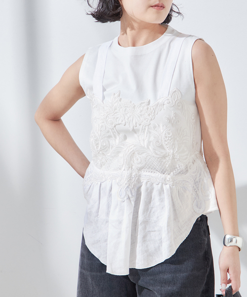 journal standard L'essage(ジャーナルスタンダードレサージュ)の「《追加》【MAURIZIO MYKONOS/マウリツィオ ミコノス】TOPS:ブラウス(シャツ/ブラウス・レディース・ホワイト・MEDIUM)」の3枚目の写真