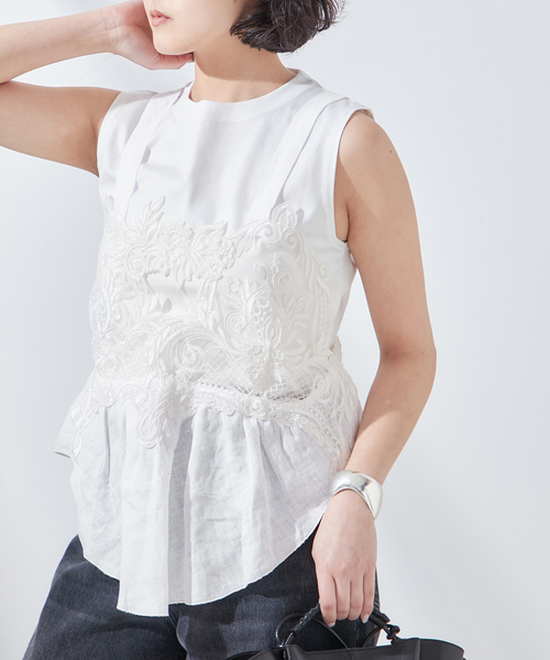 journal standard L'essage(ジャーナルスタンダードレサージュ)の「《追加》【MAURIZIO MYKONOS/マウリツィオ ミコノス】TOPS:ブラウス(シャツ/ブラウス・レディース・ホワイト・MEDIUM)」の4枚目の写真