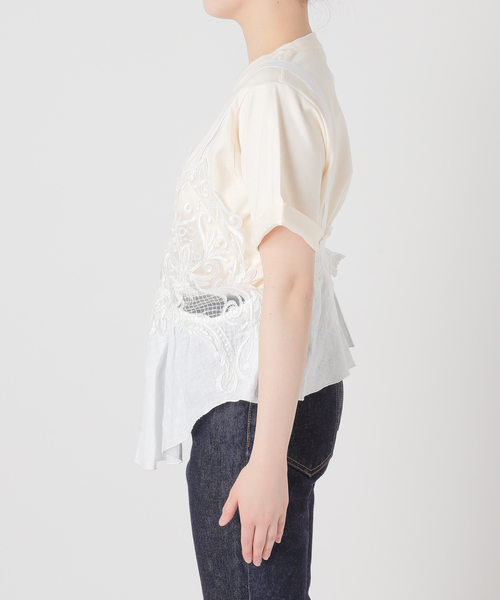 ジャーナルスタンダードレサージュ☆マウリツィオ ミコノス☆ブラトップ☆ブラウス journal standard L'essage（ジャーナルスタンダードレサージュ