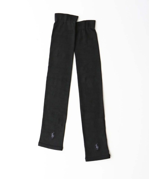POLO RALPH LAUREN（ポロ ラルフ ローレン）の「≪WEB限定≫POLO RALPH LAUREN UVカット 接触冷感 吸水速乾 2way レッグ＆アームカバー 93228550（アームカバー・レディース・ブラック×ホワイト/ブラック×グレー・FREE）」の3枚目の写真