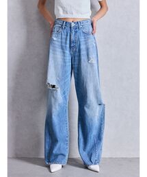 GYDA（ジェイダ）の「KNEE ZIPスキニーデニムパンツ（デニム