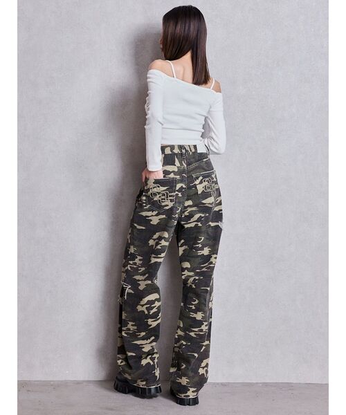 GYDA（ジェイダ）の「ハイウエストGG Stitch バレルレッグダメージデニムパンツ（デニムパンツ・レディース・ライトブルー/ブルー/インディゴブルー/その他1・X-SMALL/MEDIUM/SMALL）」の13枚目の写真