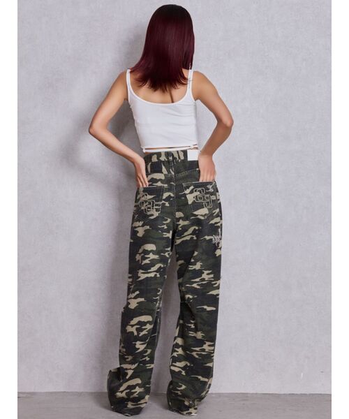 GYDA（ジェイダ）の「ハイウエストGG Stitch バレルレッグダメージデニムパンツ（デニムパンツ・レディース・ライトブルー/ブルー/インディゴブルー/その他1・X-SMALL/MEDIUM/SMALL）」の16枚目の写真