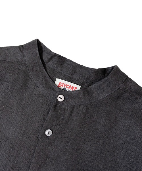 JACKROSE（ジャックローズ）の「BAYCANT ﾘﾈﾝ100% ﾊﾞﾝﾄﾞｶﾗｰLSｼｬﾂ（シャツ/ブラウス・メンズ・ブラック/ナチュラル/カーキ・M/L/XL）」の13枚目の写真