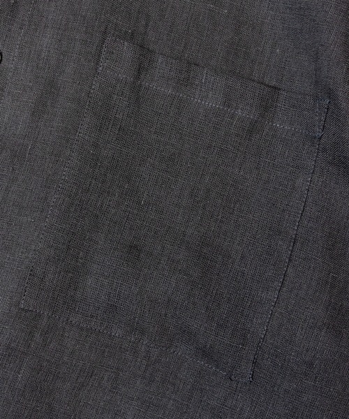 JACKROSE（ジャックローズ）の「BAYCANT ﾘﾈﾝ100% ﾊﾞﾝﾄﾞｶﾗｰLSｼｬﾂ（シャツ/ブラウス・メンズ・ブラック/ナチュラル/カーキ・M/L/XL）」の4枚目の写真