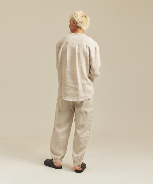 JACKROSE（ジャックローズ）の「BAYCANT ﾘﾈﾝ100% ﾊﾞﾝﾄﾞｶﾗｰLSｼｬﾂ（シャツ/ブラウス・メンズ・ブラック/ナチュラル/カーキ・M/L/XL）」の19枚目の写真