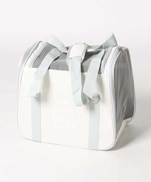 aimoha（アイモハ）の「軽量　ペット用キャリーケース（ペット用キャリーケース・レディース・ホワイト/グレー・LARGE/MEDIUM）」の5枚目の写真