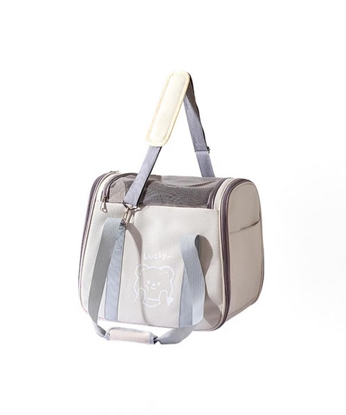 aimoha（アイモハ）の「軽量　ペット用キャリーケース（ペット用キャリーケース・レディース・ホワイト/グレー・LARGE/MEDIUM）」の7枚目の写真