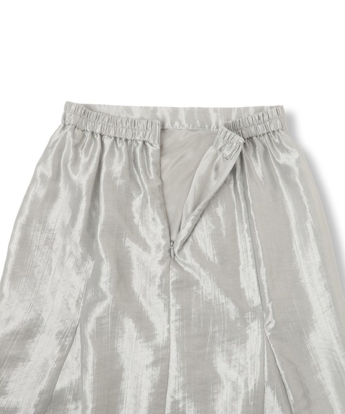 QUEENS COURT（クイーンズコート）の「シャイニートリコットスカート≪手洗い可能≫（スカート・レディース・チャコールグレー/シルバー系その他/ピンク・M）」の21枚目の写真