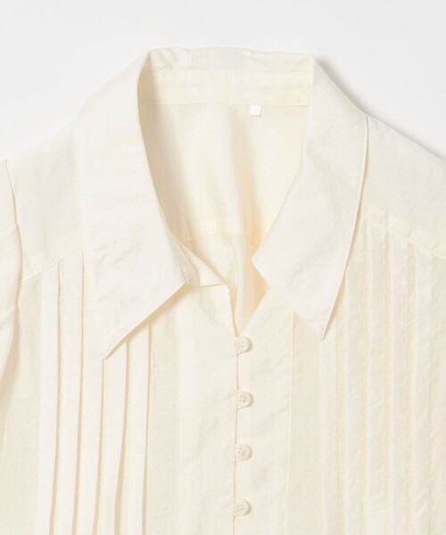 EMMEL REFINES（エメルリファインズ）の「＜EMMEL REFINES＞EM ピンタック ショートスリーブ ブラウス（シャツ/ブラウス・レディース・オフホワイト/ブラック・FREE）」の18枚目の写真