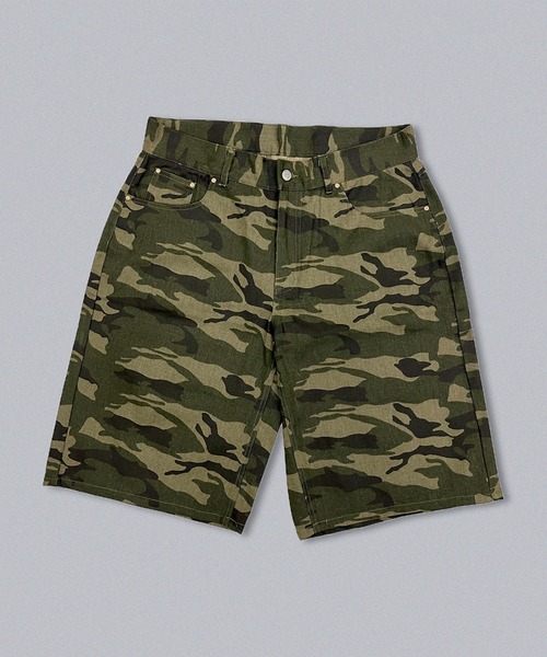 centimeter(センチメーター)の「Assorted half pants(デニムパンツ・メンズ・ライトブルー/リアルツリーカモ/グリーン系カモフラージュ・MEDIUM/LARGE/X-LARGE)」の2枚目の写真