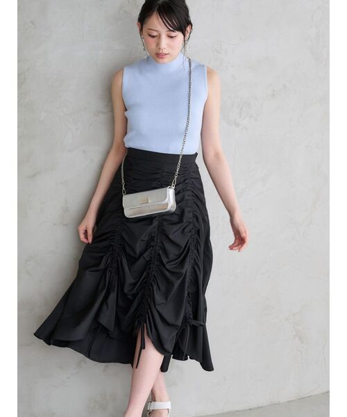 MERCURYDUO（マーキュリーデュオ）の「ノースリーブニット（ニット/セーター・レディース・オフホワイト/ライム/ブラック/ライトブルー・FREE）」の7枚目の写真