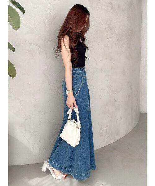 MERCURYDUO（マーキュリーデュオ）の「ノースリーブニット（ニット/セーター・レディース・オフホワイト/ライム/ブラック/ライトブルー・FREE）」の13枚目の写真