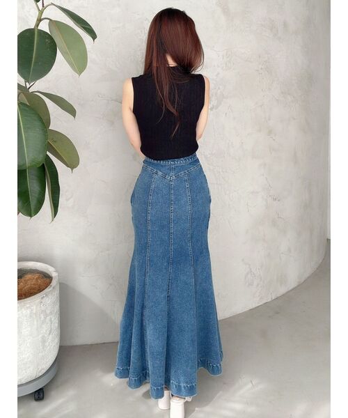 MERCURYDUO（マーキュリーデュオ）の「ノースリーブニット（ニット/セーター・レディース・オフホワイト/ライム/ブラック/ライトブルー・FREE）」の14枚目の写真