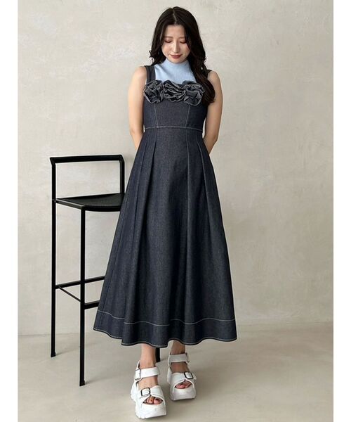 MERCURYDUO（マーキュリーデュオ）の「ノースリーブニット（ニット/セーター・レディース・オフホワイト/ライム/ブラック/ライトブルー・FREE）」の18枚目の写真