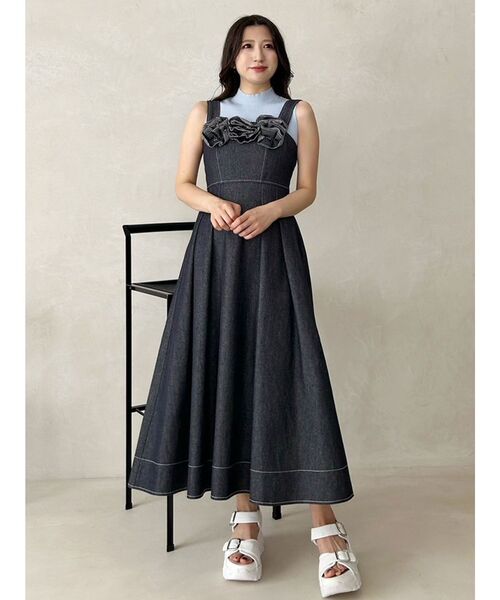 MERCURYDUO（マーキュリーデュオ）の「ノースリーブニット（ニット/セーター・レディース・オフホワイト/ライム/ブラック/ライトブルー・FREE）」の19枚目の写真