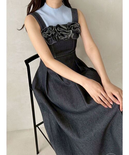 MERCURYDUO（マーキュリーデュオ）の「ノースリーブニット（ニット/セーター・レディース・オフホワイト/ライム/ブラック/ライトブルー・FREE）」の20枚目の写真