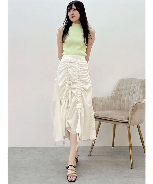 MERCURYDUO（マーキュリーデュオ）の「ノースリーブニット（ニット/セーター・レディース・オフホワイト/ライム/ブラック/ライトブルー・FREE）」の21枚目の写真