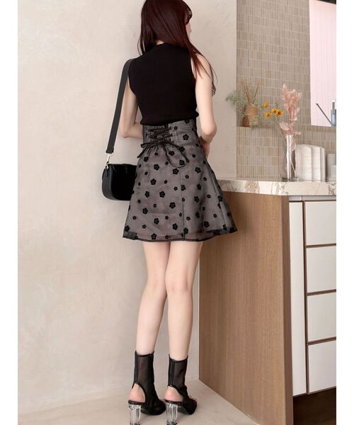 MERCURYDUO プリーツガウチョパンツ ノースリーブニット セット MERCURYDUO プリーツガウチョパンツ ノースリーブニット セット