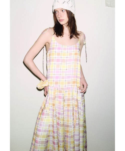 新品　stella mccartney 2025ss チェック柄ワンピース12A 新品 stella mccartney 2025ss チェック柄ワンピース12A - メルカリ