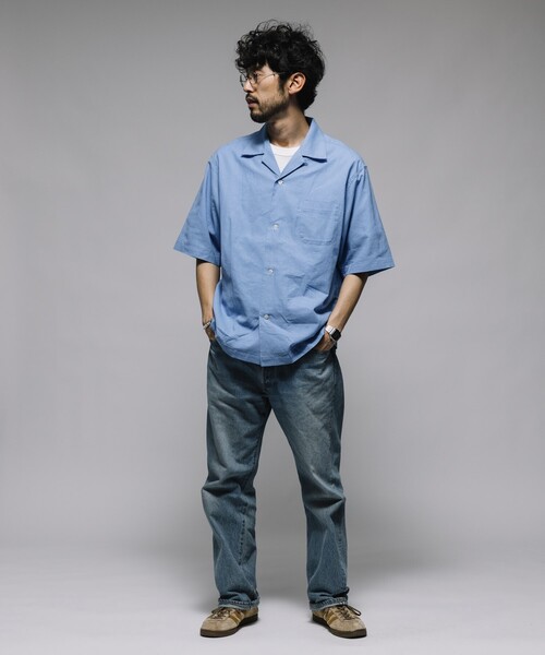 プレインピープル　ブラウス　シャツ　ショートスリーブ　コットン　日本製　半袖 PLAIN PEOPLE｜プレインピープルのショートスリーブ（ブラウス