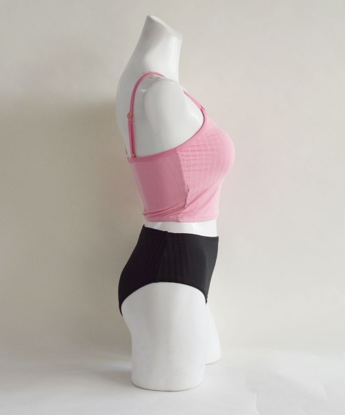 LAVIA(ラヴィア)の「バイカラーリブビキニ(水着・レディース・ピンク/イエロー・M/L)」の16枚目の写真