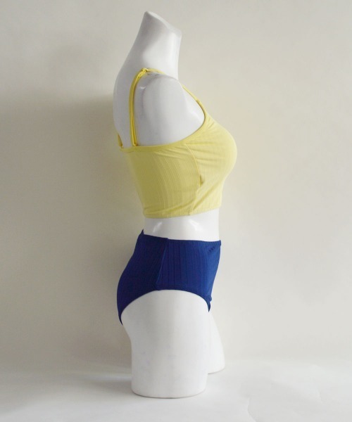 LAVIA(ラヴィア)の「バイカラーリブビキニ(水着・レディース・ピンク/イエロー・M/L)」の19枚目の写真