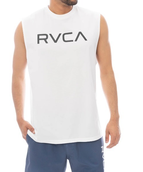 RVCA（ルーカ）の「【RVCA/ルーカ】25SS ILL RVCA ESCAPE SFTT/水陸両用ノースリーブマッスルタンクラッシュガード(水着)（ラッシュガード・メンズ・ブラック/ホワイト・LARGE/MEDIUM/SMALL）」の2枚目の写真