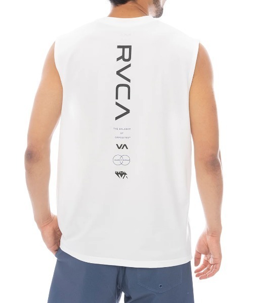 RVCA（ルーカ）の「【RVCA/ルーカ】25SS ILL RVCA ESCAPE SFTT/水陸両用ノースリーブマッスルタンクラッシュガード(水着)（ラッシュガード・メンズ・ブラック/ホワイト・LARGE/MEDIUM/SMALL）」の10枚目の写真
