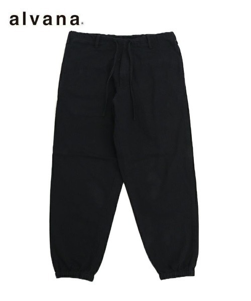 alvana】NATURAL TWILL CHRIS PANTS / インクブラック [ALV（その他