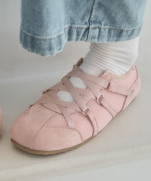 ✨未使用品✨コンバース バレエシューズ レースアップ スニーカー ピンク ✨未使用品✨コンバース バレエシューズ レースアップ スニーカー