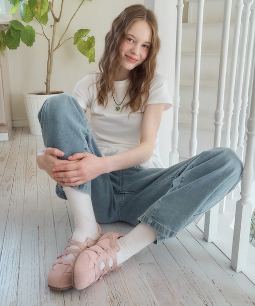 レースアップバレエスニーカー/lace‐up ballet sneakers（スニーカー