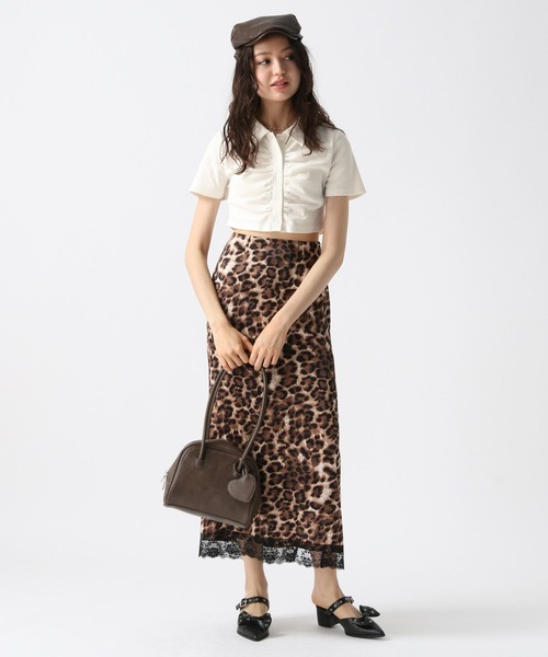 FOREVER 21（フォーエバー トゥエンティーワン）の「【2025SS】シャーリングポロＴシャツ（Tシャツ/カットソー・レディース・ホワイト/グレー/ブラック・FREE）」の7枚目の写真