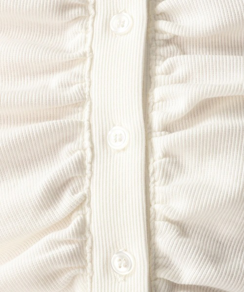 FOREVER 21（フォーエバー トゥエンティーワン）の「【2025SS】シャーリングポロＴシャツ（Tシャツ/カットソー・レディース・ホワイト/グレー/ブラック・FREE）」の21枚目の写真