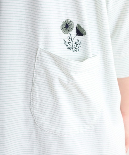 Emago(イマゴ)の「EMAGO 2WAY花刺繍カーデ(カーディガン/ボレロ・レディース・ネイビー/アイボリー/ホワイト×ブルー・FREE)」の14枚目の写真