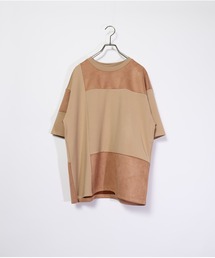 ATELANE/ポンチ×スエードポンチ　パネルTEE