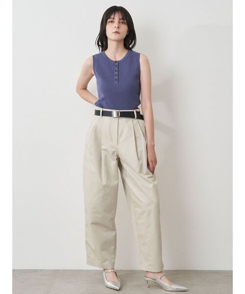 ELENDEEK（エレンディーク）の「ヘンリーネックリブニット（タンクトップ・レディース・ピンク/ブラウン/ブルー/その他1・FREE）」の13枚目の写真