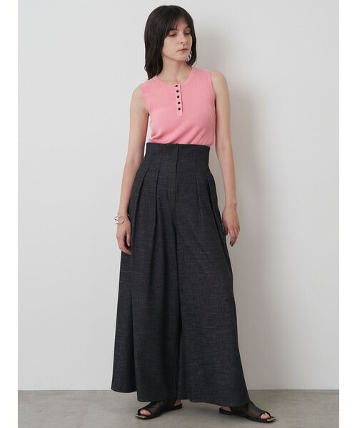 ELENDEEK（エレンディーク）の「ヘンリーネックリブニット（タンクトップ・レディース・ピンク/ブラウン/ブルー/その他1・FREE）」の21枚目の写真