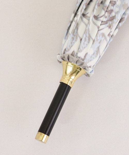 macocca（マコッカ）の「完全遮光 日傘 晴雨兼用 Paraffi パラフィ ショート傘 軽量  ダマスク柄（長傘・レディース・グレー/ブルー・FREE）」の10枚目の写真