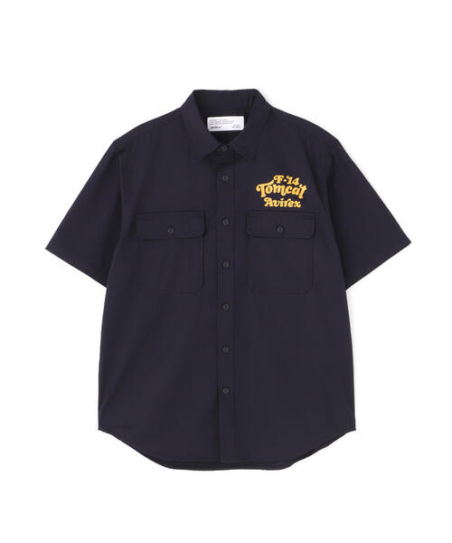 AVIREX（アヴィレックス）の「《WEB&DEPOT限定》TWILL TOMCAT SHIRT / ツイル トムキャット 半袖シャツ / AVIREX / アヴィレックス（シャツ/ブラウス・メンズ・ネイビー/カーキ・MEDIUM/LARGE/X-LARGE/XX-LARGE）」の17枚目の写真