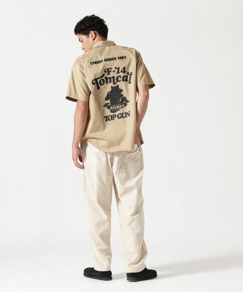 AVIREX（アヴィレックス）の「《WEB&DEPOT限定》TWILL TOMCAT SHIRT / ツイル トムキャット 半袖シャツ / AVIREX / アヴィレックス（シャツ/ブラウス・メンズ・ネイビー/カーキ・MEDIUM/LARGE/X-LARGE/XX-LARGE）」の20枚目の写真